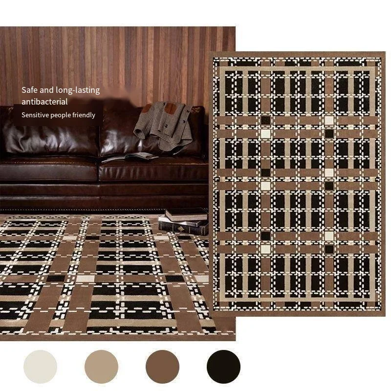 VIKAMA Antique Atmosphere Crystal Velvet Carpet Living Room Sofa Dirt Resistant And Easy To Take Care Of Carpet Home Decoration