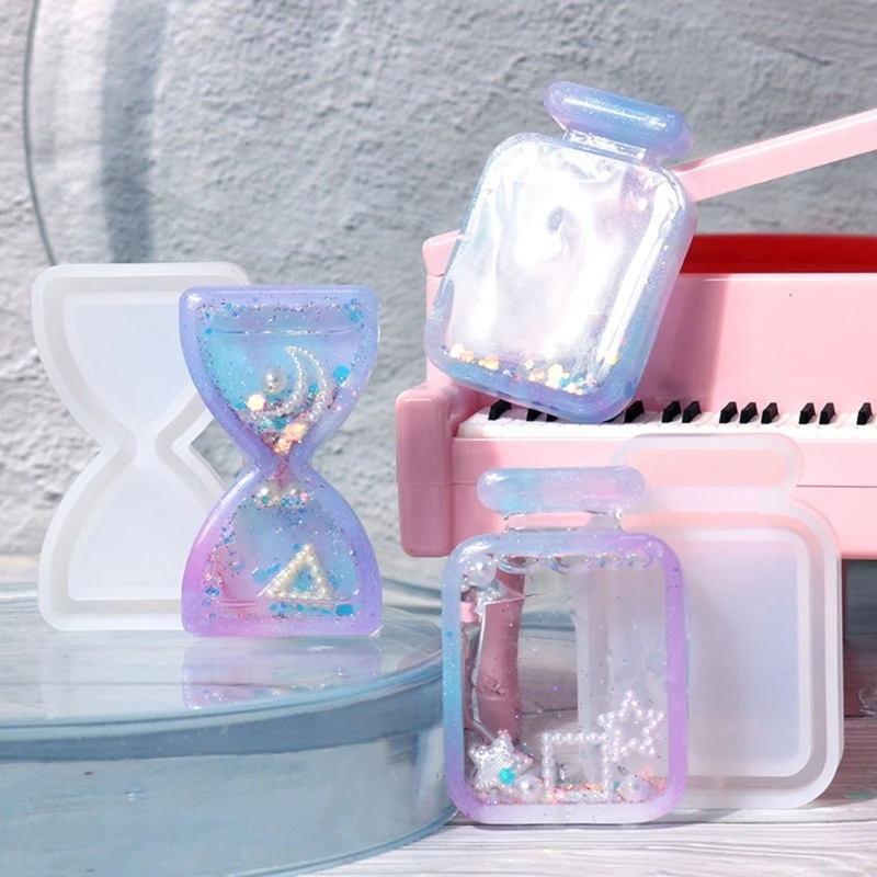 Silicone Shaker Molds Resin Casting Shaker Mold Jewelry Pendant Making Mould