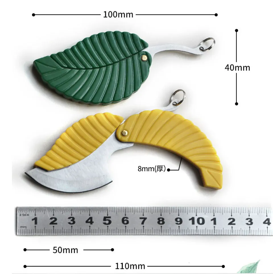 Buy quality Green Leaf Knife Leaf Knife Leaf Knife Creative Mini