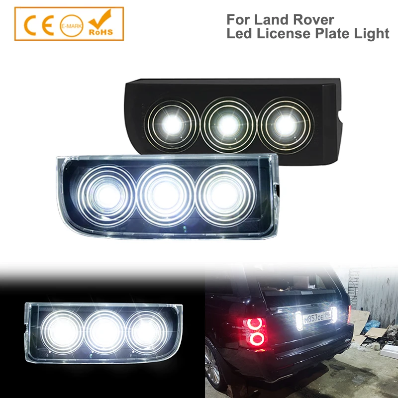 

1 pair LED Reverse Light for Range Rover L322 2003-2012 Land Rover Rear Backup White Lamp License Plate Light Assembly XFD000053