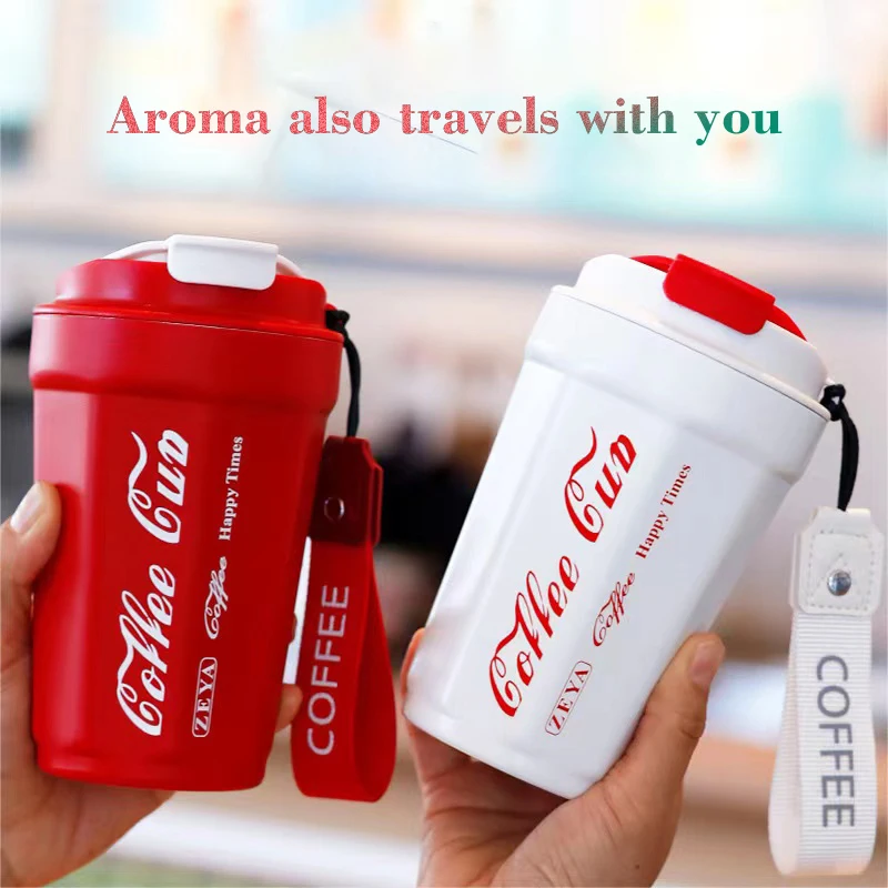 Stainless Steel Double Insulation Coffee Cup Office Car Portable Water
