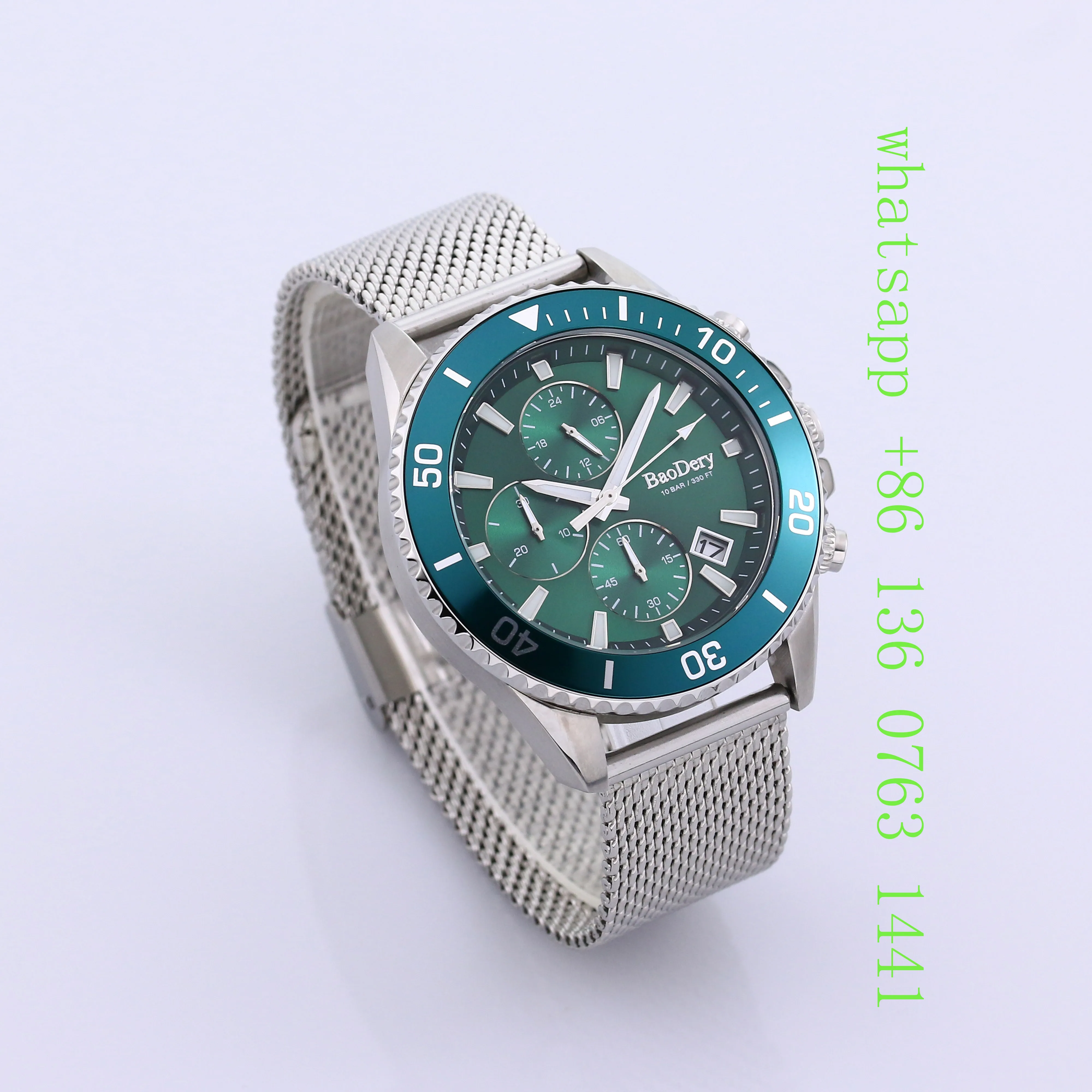 Sleek Steel Design on the Vibrant Green 46mm 3 beads stainless steel smart watch band replacement strap for samsung galaxy watch4 40mm 44mm samsung galaxy watch4 classic 46mm 42mm silver
