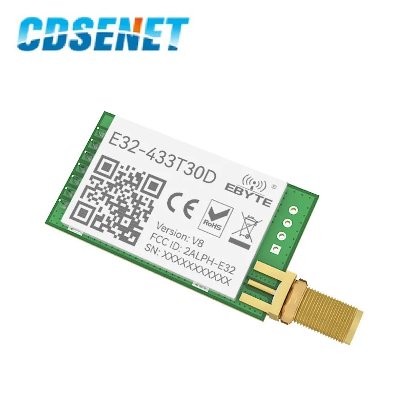LoRa 433MHz Module Transmitter Receiver 5PCS 8km E32-433T30D UART Long Range 433 MHz 1W Wireless Rf Transceiver CDSENET wireless module