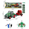1:24 RC Car 27MHZ Radio Remote Control Farm Tractors Trailer Agricultural Trucks LED RC Farming Electronic Vehicle Toy Kids Gift 5
