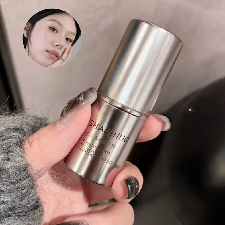 Description Picture 6 of itemMoisturizing Shiny Highlighter Stick Natural Water Light Shimmer Cream Brighten Lying Silkworm Face Contour Body Illuminator