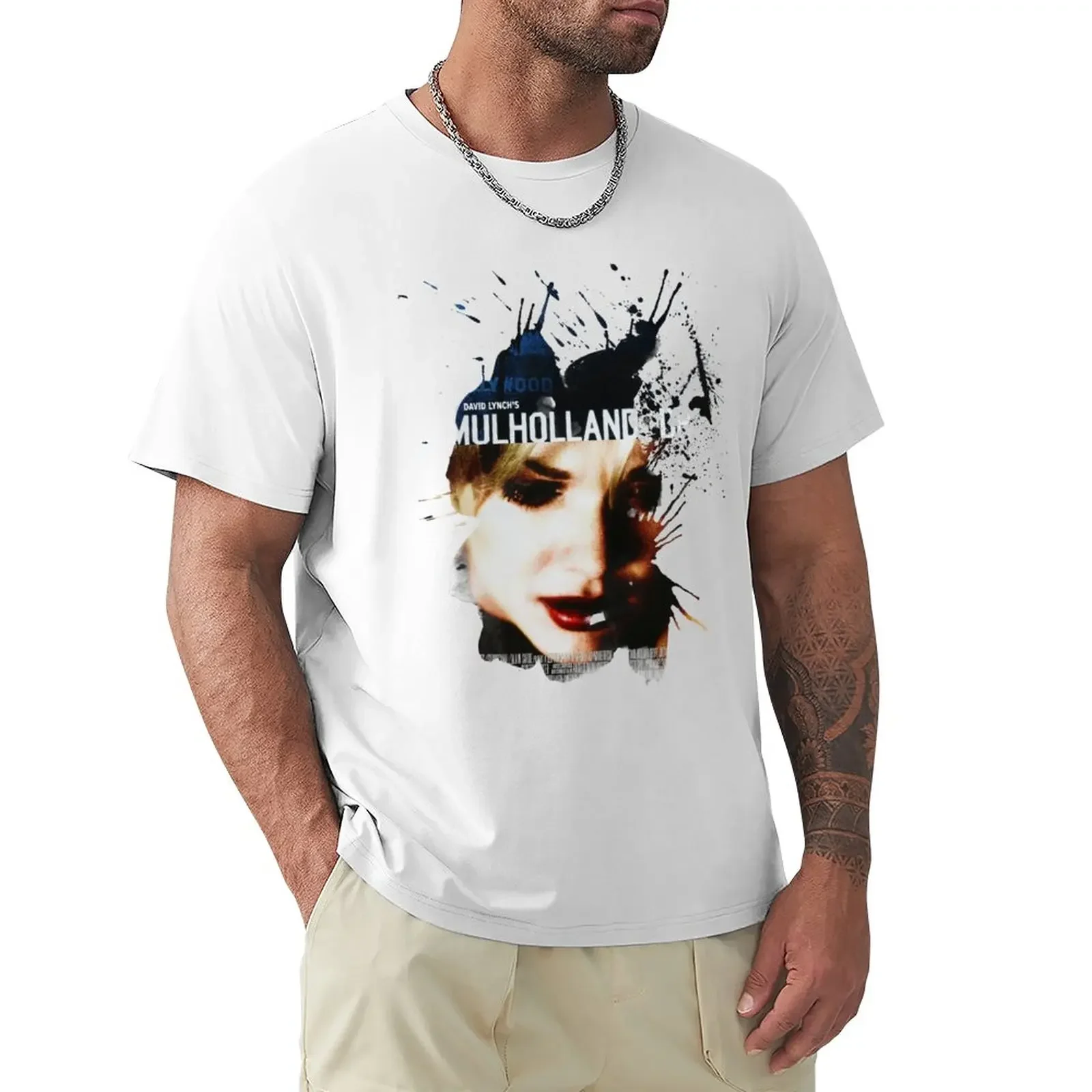 

Gift Idea Mulholland Drive Poster Beautiful Model Fan Art Vintage Retro T-Shirt anime funnys quick drying Men's clothing