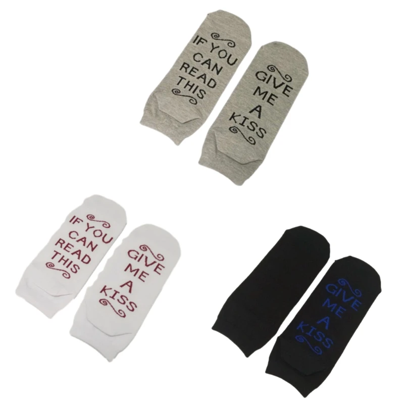 

1 Pair Novelty Short Socks Birthday Gifts Funny IF YOUR CAN READ THIS Sock for Men Dad Grandpa Son Women 37JB