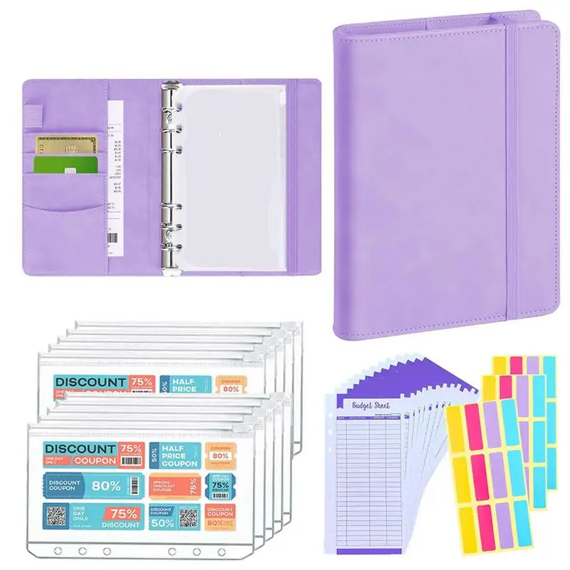 

Cash Envelope Binder Money Binder Organizer For Cash Budget Cash Budget Book Portable Money Binder Organizer Waterproof Money