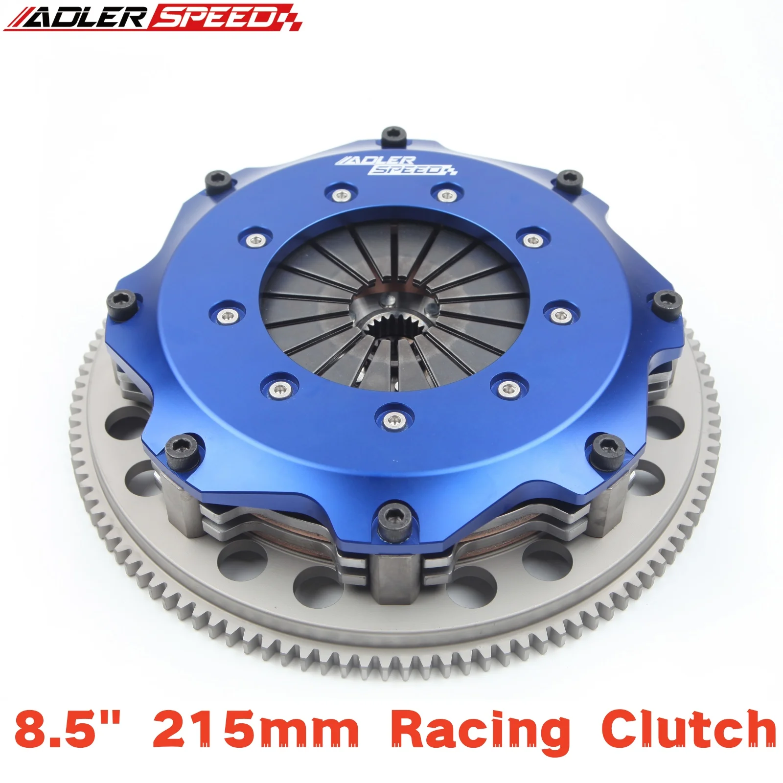 토요타 1JZ 2JZ R154 (푸시 스타일 릴리스 메커니즘) ADLERSPEED 8.5인치 (215mm) 시리즈 트윈 디스크 플레이트 클러치 키트
