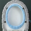 Winter Warm Toilet Seat Cover Mat Bathroom Toilet Pad Cushion with Handle Thicker Soft Washable Closestool Warmer Accessories 4