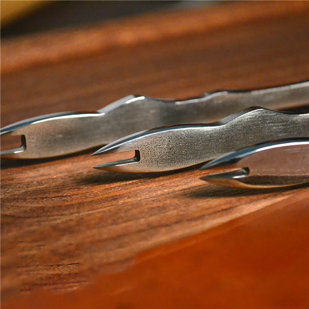 Migu Stainless Steel Leather Spacing Gauge Edge Creaser DIY Handmade Crimping Making Tool Leathercraft Scribing Tool 2/3/4MM