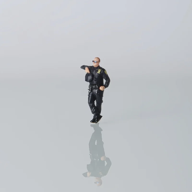 1/64 Scale Model Resin Figurines Diorama Hand-Painted Miniatures Figure Police Officer Cop Law Enforcement Collectible AFA image 12