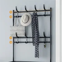 Shoe Rack Simple Floor Shoe and Hat Rack Load-bearing Living Room Organizer Clothes Hat Coats Shoes Combination Storage Shelf 4