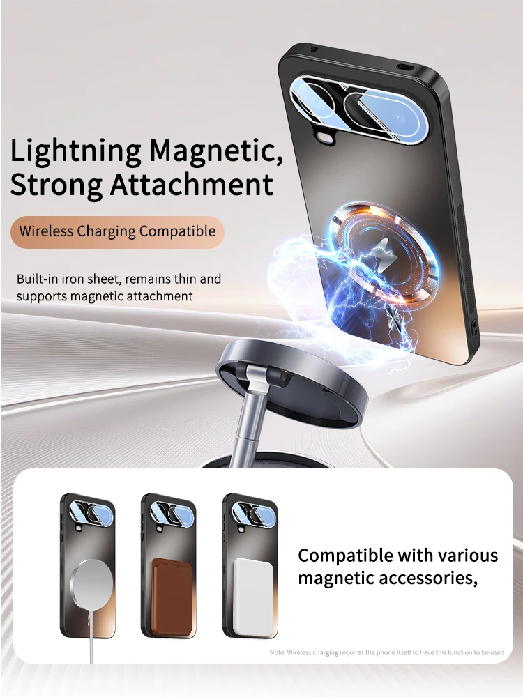 Premium Magnetic Charging Shockproof Air Case with Full Lens Protection