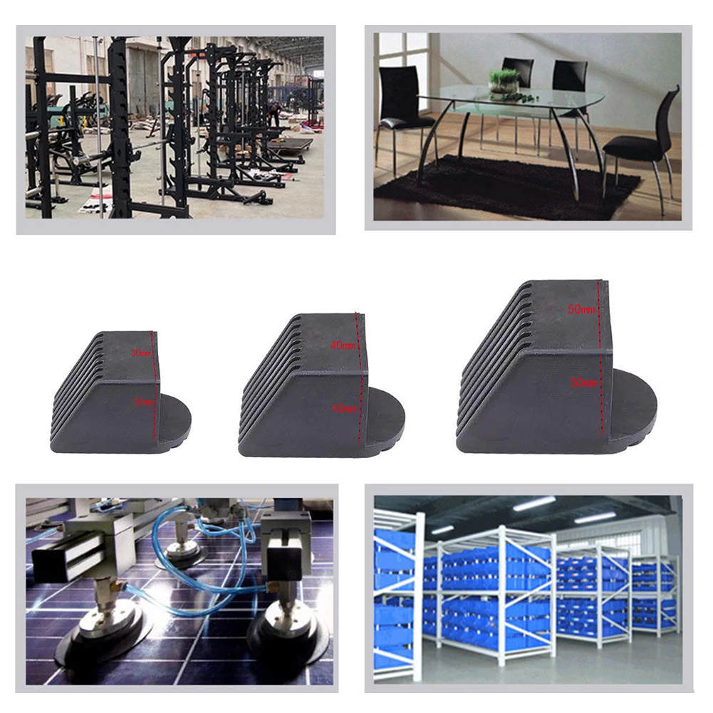 Fitness Equipment Rubber End Caps - Floor Protectors & Gym Accessories (Set of 2)