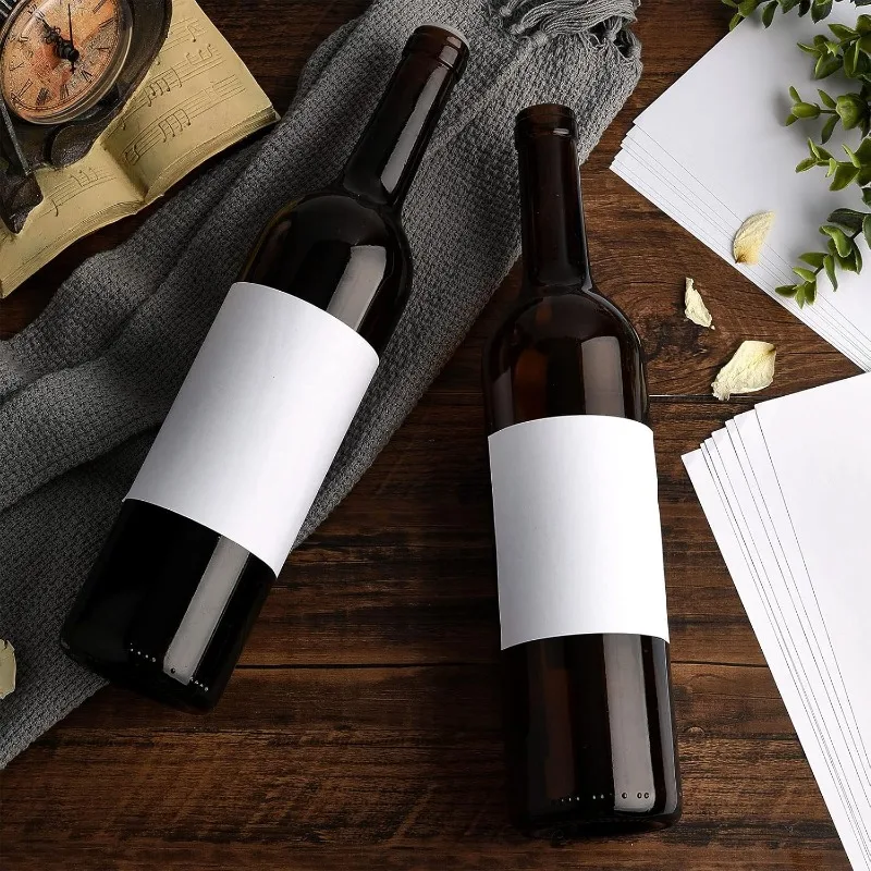 Pegatinas Adhesivas 8.5x10cm Etiquetas Adhesivas Para Botellas De Vino - Personalizables, 20 Unidades, Ideal Para Regalos Etiquetas Vino