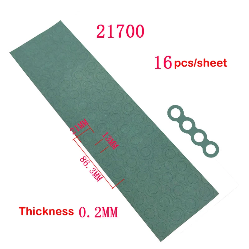 21700 Li-ion Battery Insulation Gasket Barley Paper Battery Pack Cell Electrode hollow Insulating Electrode Insulated Pads 21700