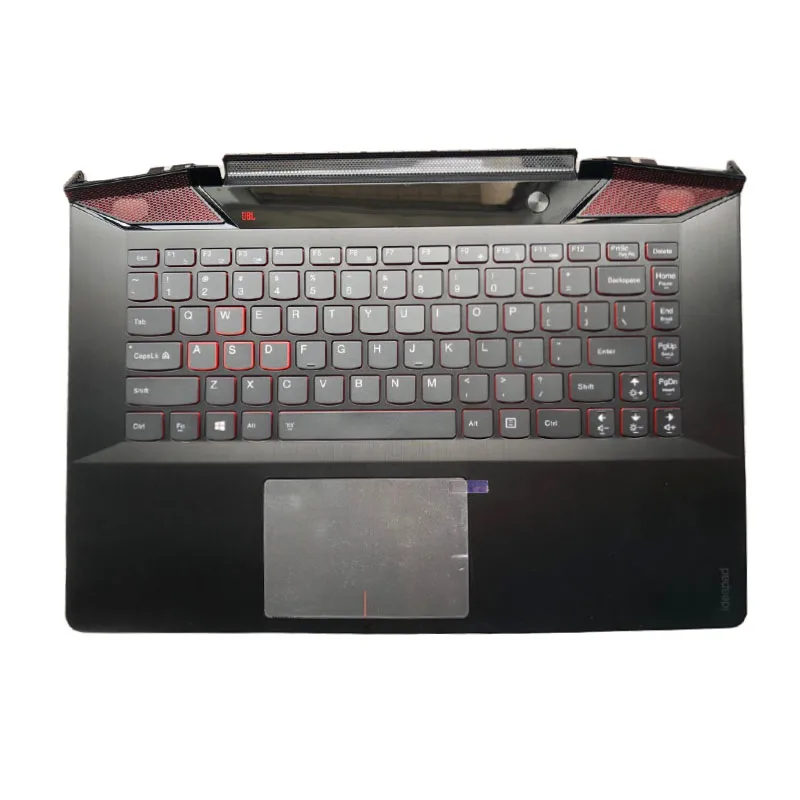 

New Original laptop keyboard for Lenovo Ideapad Y700-14 US Black Palmrest cover case W/Backlit 5CB0K44744 5CB0K44740