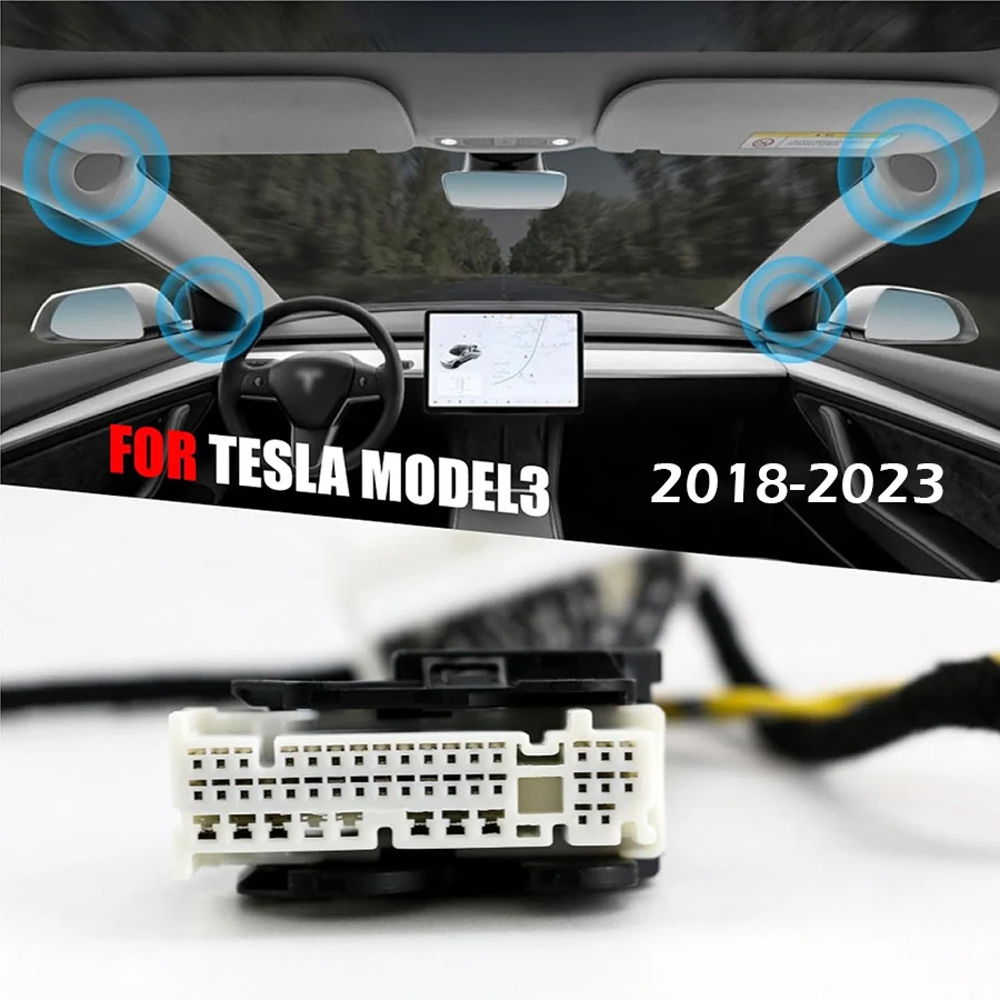 Inactive Speaker Activation Wire Harness Fits with DSP for Tesla-Model 3 Speakers Cable with DSP Control Box