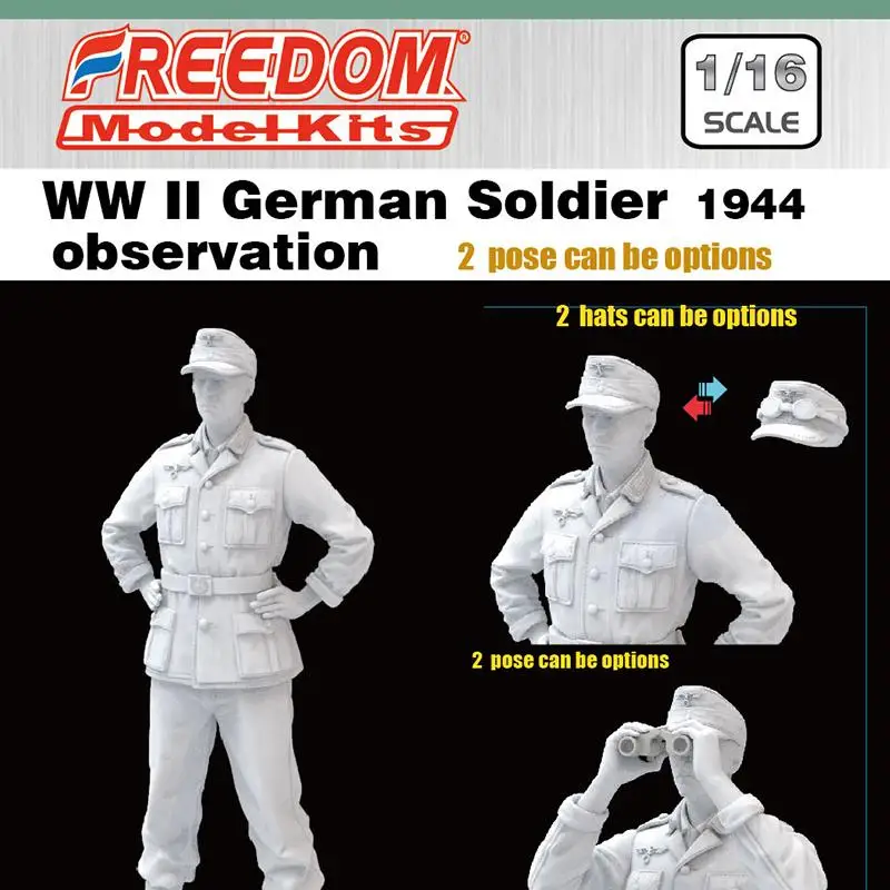 FREEDOM 제 2 차 세계 대전, 독일 Soidier 1944 관찰 플라스틱 모델 키트, 616002 1/16 체중계