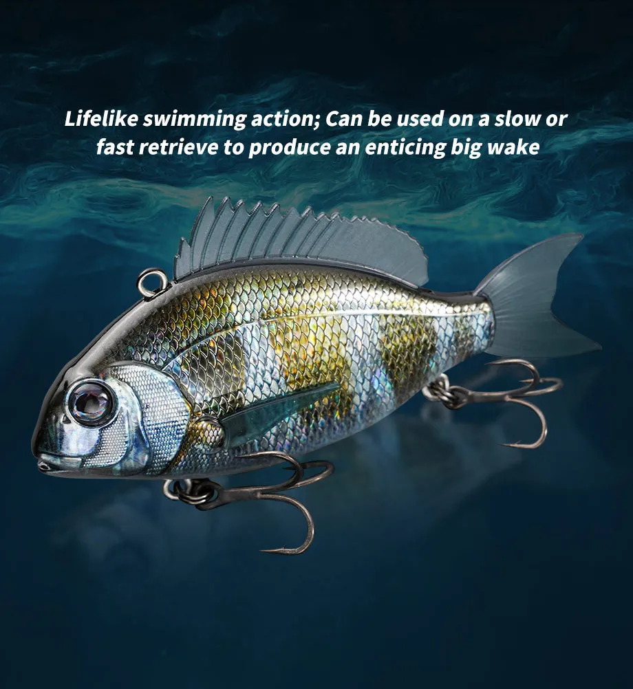 Description Picture 6 of item1Pcs Fish Wobbler Rattling Bait VIB 65mm 24g Fishing Lure Sinking Real Fish like Hard Bait Hooks Fishing Tackle Seawater Lure