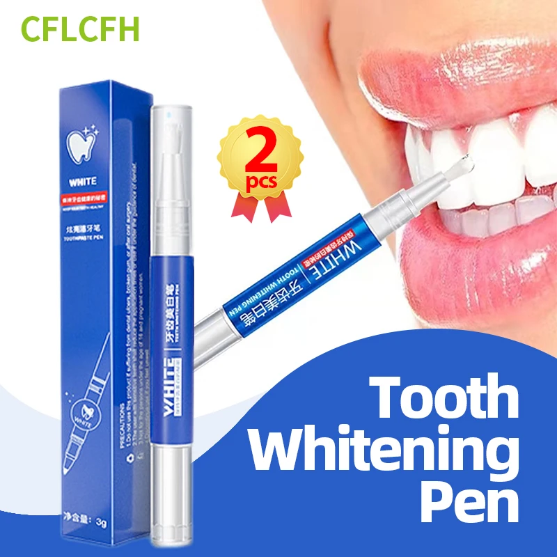 

Tooth Whitening Toothpaste Pen Teeth White Brighten Gel Remove Plaque Stains Whitener Oral Cleaning Dental Whitening Care Tool