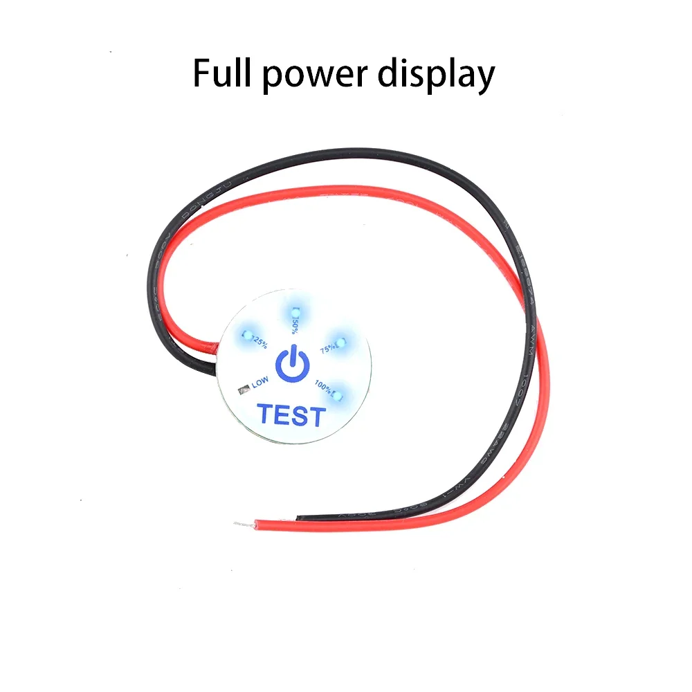 Round Battery Power Indicator with Undervoltage Alert – 12V Multi-Stage Gauge