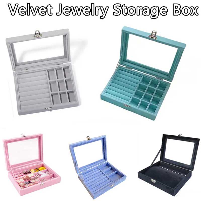 Velvet Jewelry Box Organizer Velvet Jewelry Storage Box Velvet