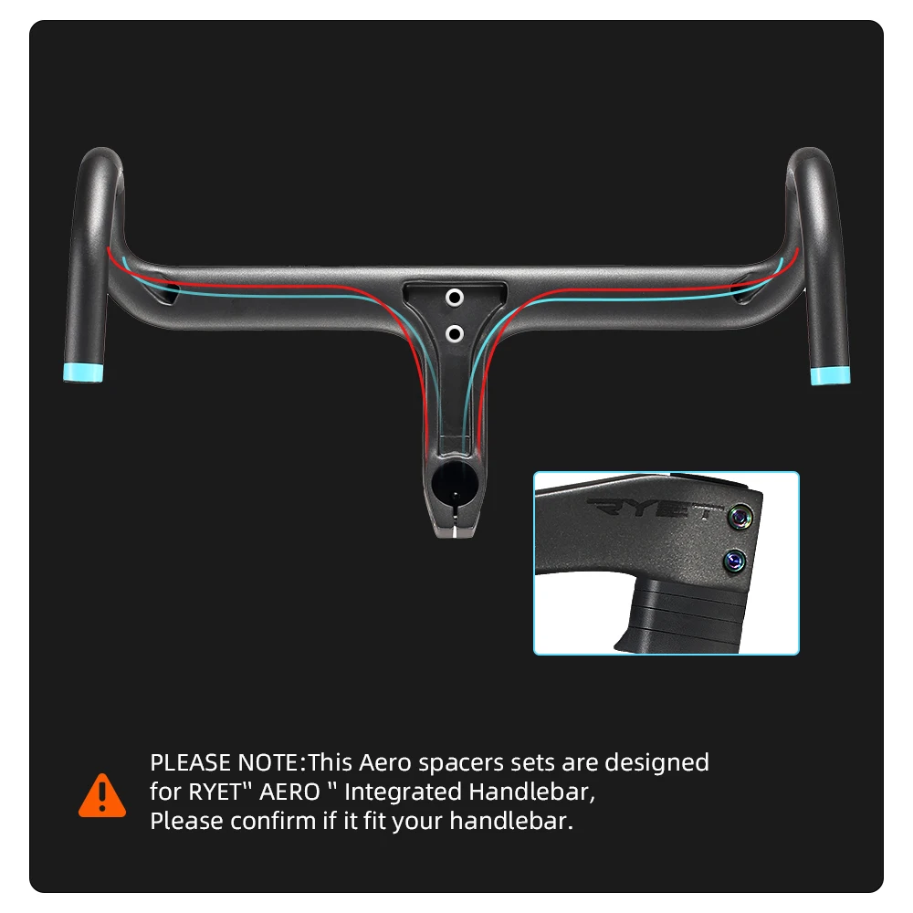 4Pcs 도로 자전거 줄기 하나의 핸들 바 스페이서 세트 1-1/8(28.6mm) 포크 통합 핸들 바 헤드셋 와셔 자전거 액세서리