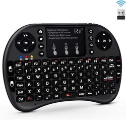 Compact Backlit Bluetooth Touchpad Keyboard - Portable 2.4GHz Wireless Solution (I8 Plus Wireless)