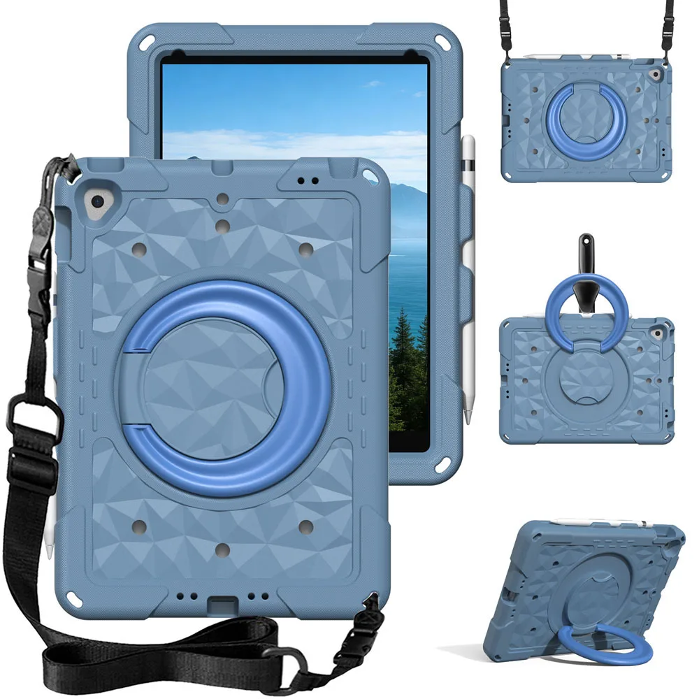 360 Rotatable Kids EVA Shockproof Tablet Case - Child Safe Protective Cover