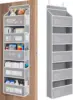 Over the Door Organizer Storage 5 Shelf Hanging Door Organizer with 5 Large Capacity Pockets for Bedroom Bathroom 1pcs 1