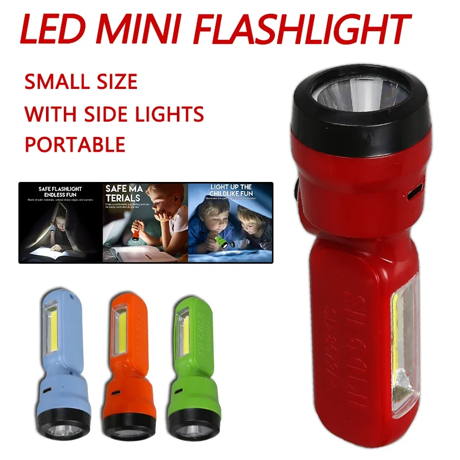 Nevolis Mini LED Torch 4 Pieces Aluminium Children's Torch Extremely Bright Waterproof With Cord For Camping Hiking Emergency Small Gifts For Children S Birthday Party