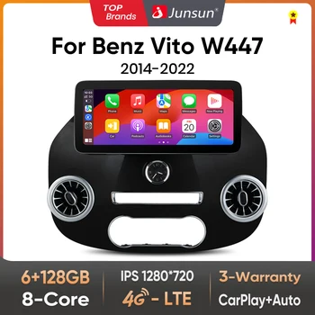 Junsun CarPlay para Apple Radio de coche Multimedia para Mercedes Vito W447 2014-2022 Bluetooth inalámbrico Android Auto 4G GPS estéreo 1