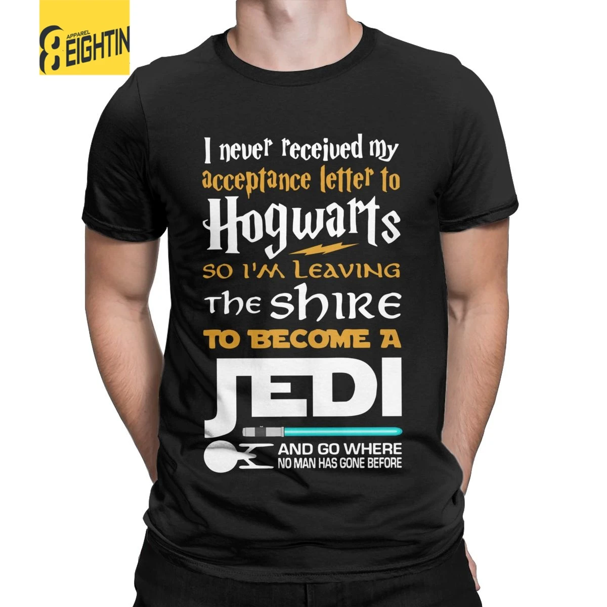 Disney Men Never Received My Hogwarts Letter Fandom Jedi Star Wars Clothing  Women T-shirt Short Sleeve Print Tshirt New T Shirt - T-shirts - AliExpress