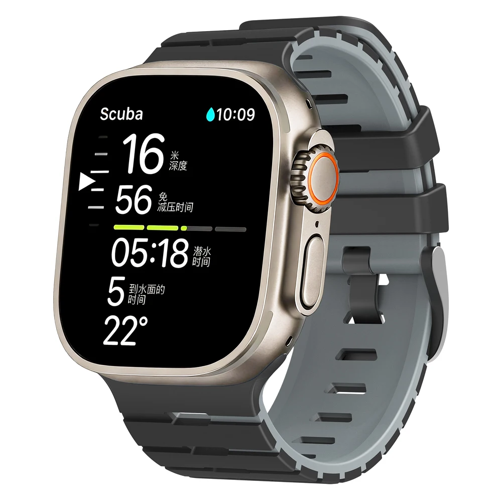 Breathable Silicone Sports Watchband Bracelet