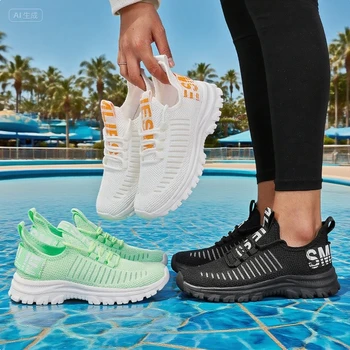 أحذية نسائية كاجوال في الهواء الطلق قابلة للتنفس شبكية مضادة للانزلاق احذية الجري عصرية محايدة متعددة الاستخدامات أحذية رياضية للتنس Tenis Masculino 5