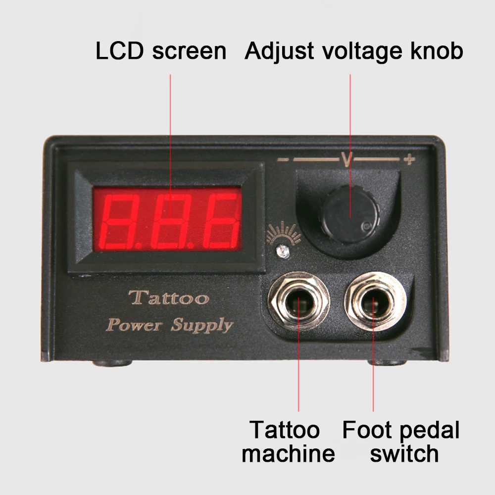 Tattoo Machine Kit Professional Rotary Tattoo Pen Aurora P1 Power Supply With Cartridges Needles Kit Complete Body Art