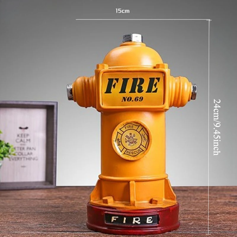 Creative Fire Hydrant Figurines - Modern Living Room Sculptures and Original Resin Crafts