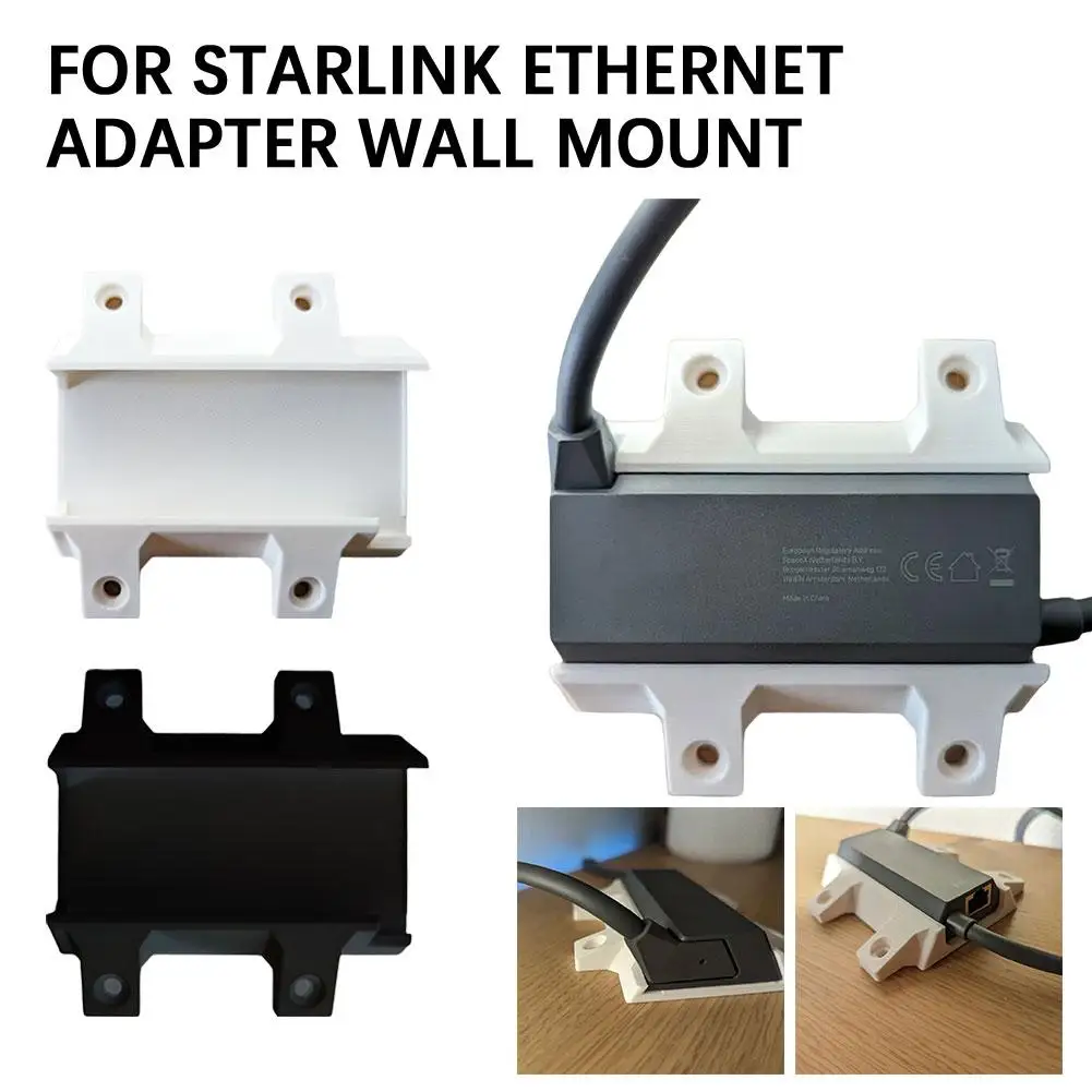 

For Starlink Ethernet Adapter Wall Mount Bracket 3D Printing Mounting Kit for Star Link Ethernet Adapter A9G3