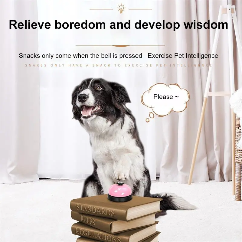 Pet Toys 1pc Pet Toy Training Dinner Small Bell Footprint Dog Toys Teddy Puppy Pet Call Puppy Accessories Toys