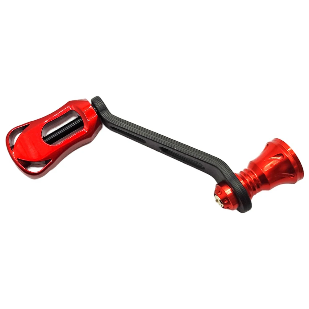 70MM Carbon Faser Knopf Einzigen Griff Für Daiwa Für FUEGO Rocker Arm Griff Schraube In Spinnings Reel Ersatz Angeln werkzeuge