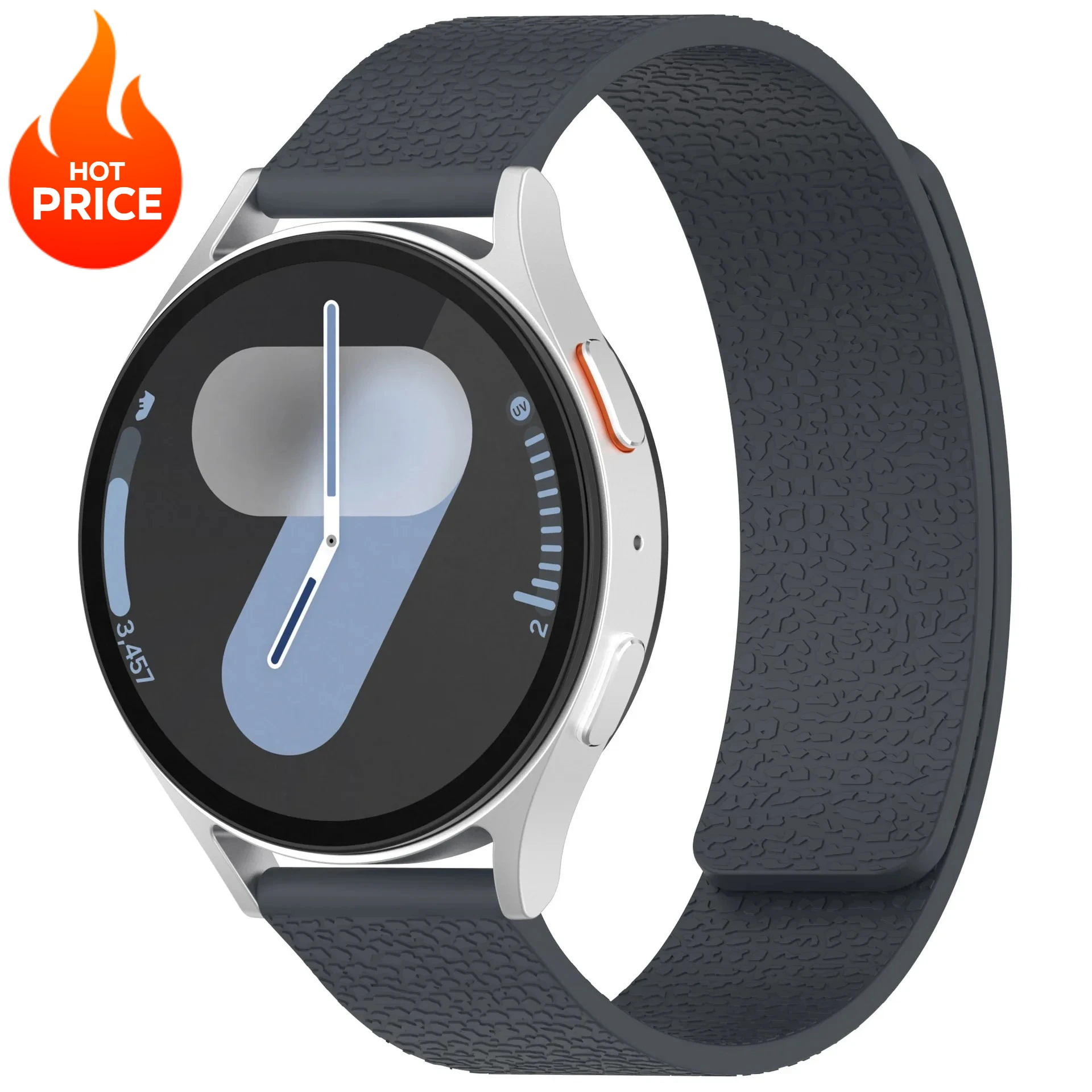 Silicone Magnetic Loop Strap - Versatile & Stylish Smartwatch Bracelet