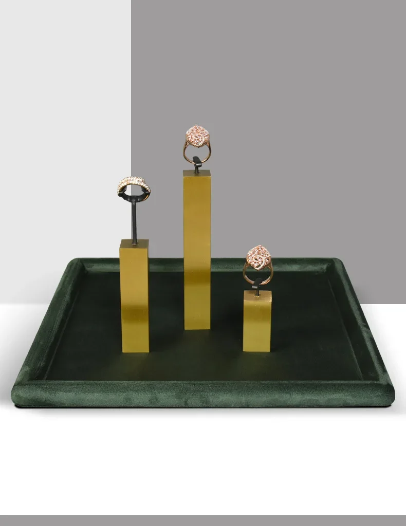 Cashmere Leather Jewelry Display Tray – Rounded Corner Organizer for Glasses, Watches, ... - SKU JDT02211 - UGI Packaging