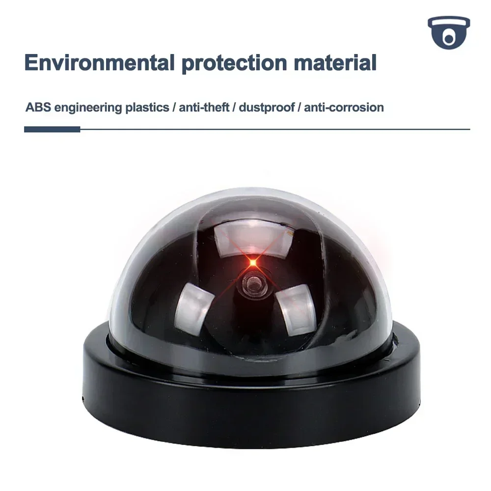 Dummy Fake Security CCTV Dome Camera Flashing Red LED Light Security Outdoor Home Warning Home Surveillance surveillance camera solar security camera