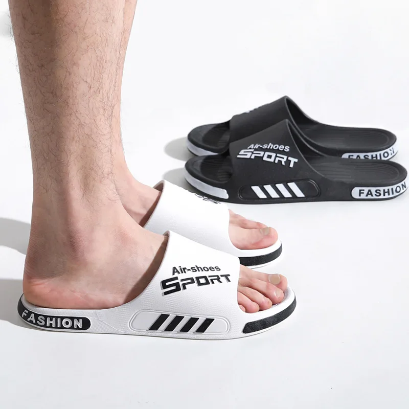 

Slippers For Men Worn Externally Summer Trendy Flip Flops Bathroom Non-skid Indoor And Home Sandals For Men Women Couple Shoes