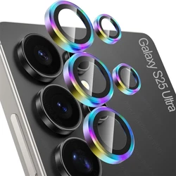 Titanium Alloy Camera Protector Ring with 9H HD Glass Rear Lens Case for S26 Ultra 5G (5PCS) (Colorful - 04)