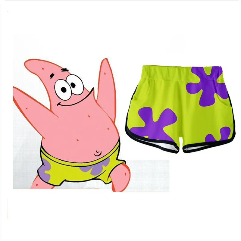 Patrick Star Shorts Womens Spandex | Patrick Star Shorts Flower - 3d Women  Casual - Aliexpress