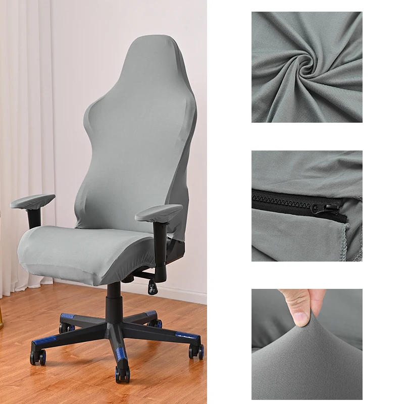 Elastic Spandex Office Chair Slipcover - Chair Protection for Armchairs & Gaming Chairs