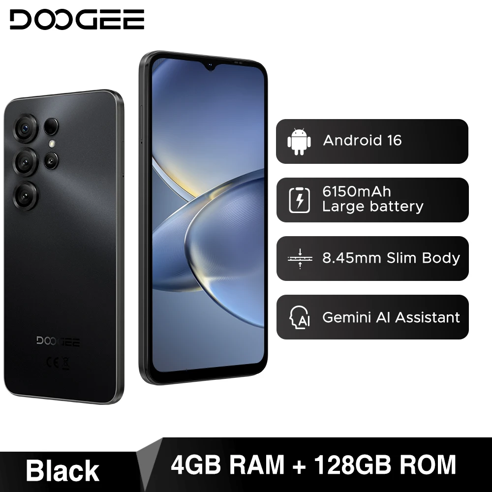 DOOGEE Note56 X PRO 5G 携帯電話 8.45mm 薄型ボディ 6150mAh